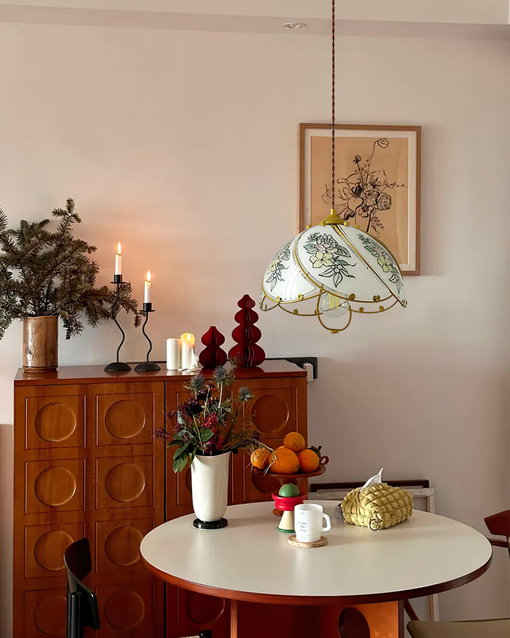 VIOLETTE FLORAL INSPIRATION HANGING LANTERN