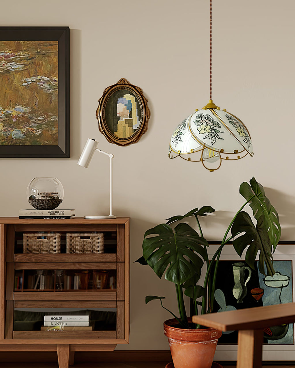 VIOLETTE FLORAL INSPIRATION HANGING LANTERN