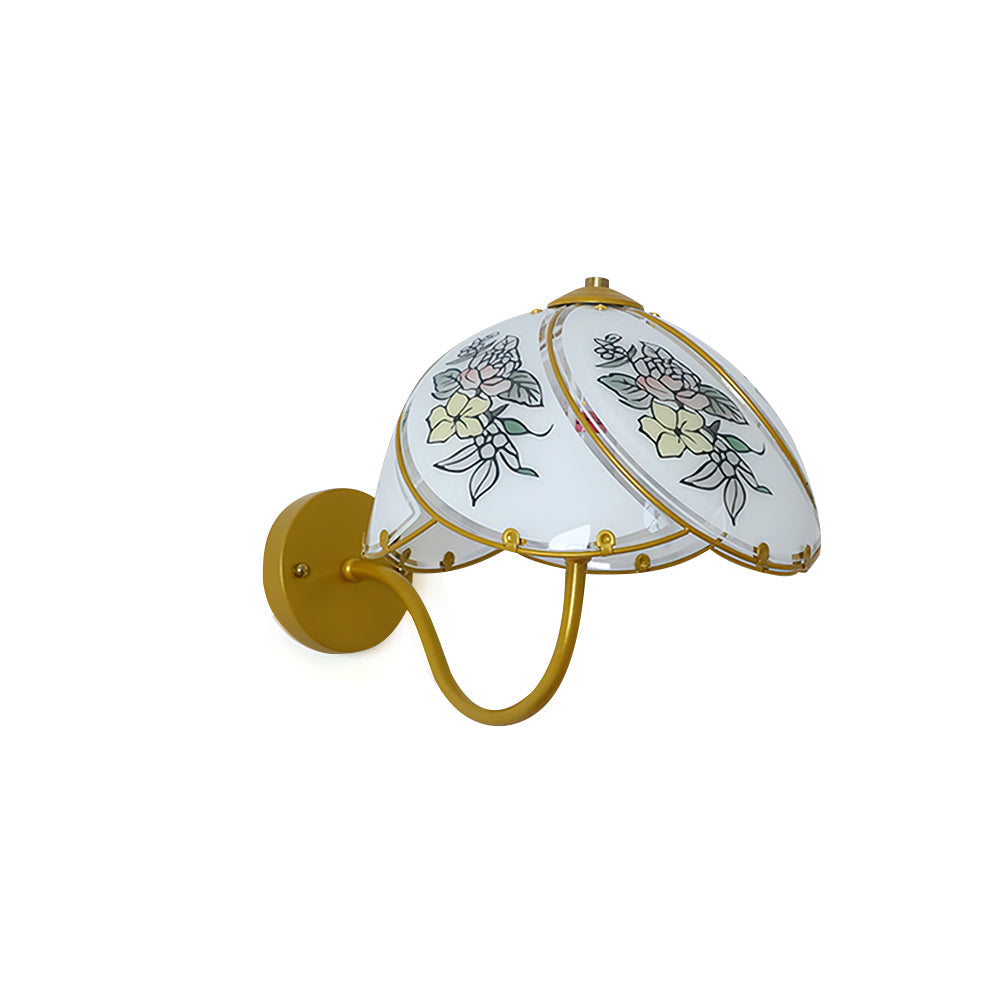 CARLETON FLORAL MURANO GLASS WALL SCONCE