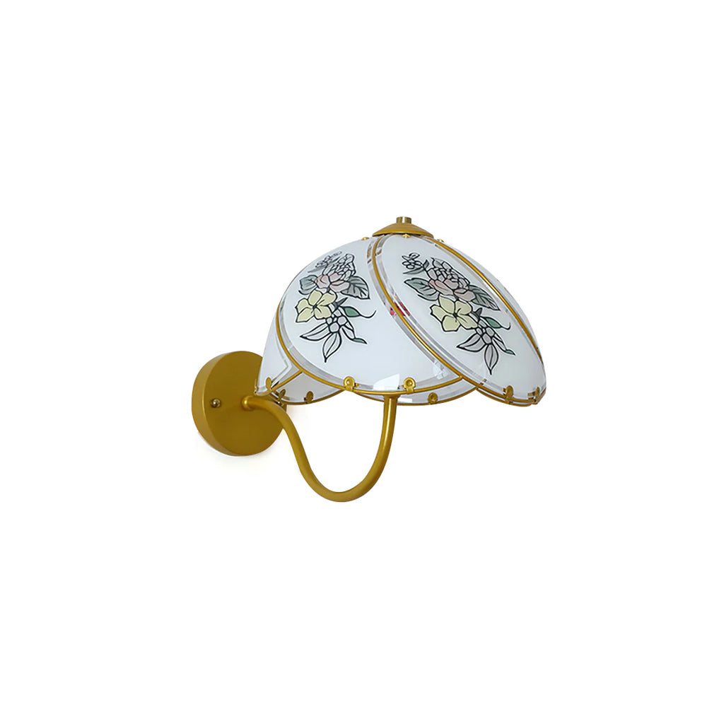 CARLETON FLORAL MURANO GLASS WALL SCONCE