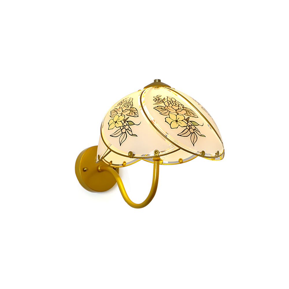 CARLETON FLORAL MURANO GLASS WALL SCONCE