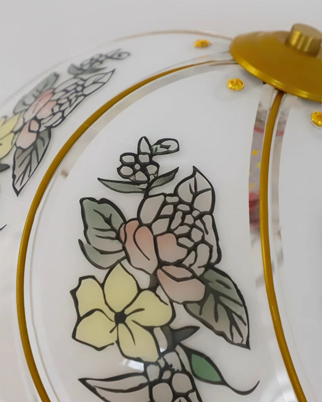 CARLETON FLORAL MURANO GLASS WALL SCONCE