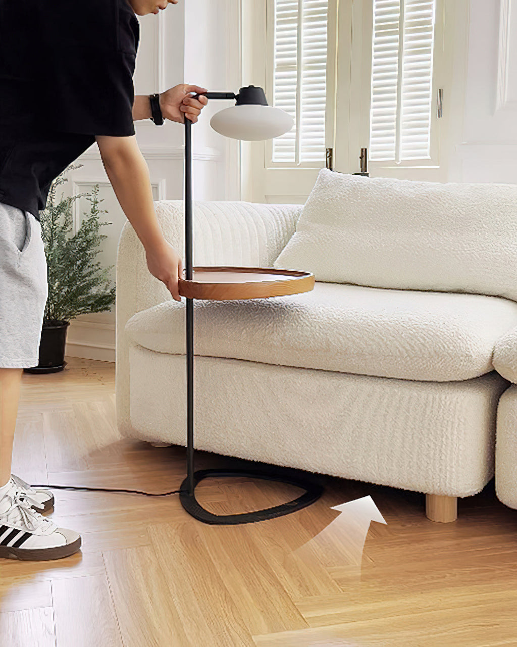 FENWICK TAPERED SHADE FLOOR ILLUMINATOR