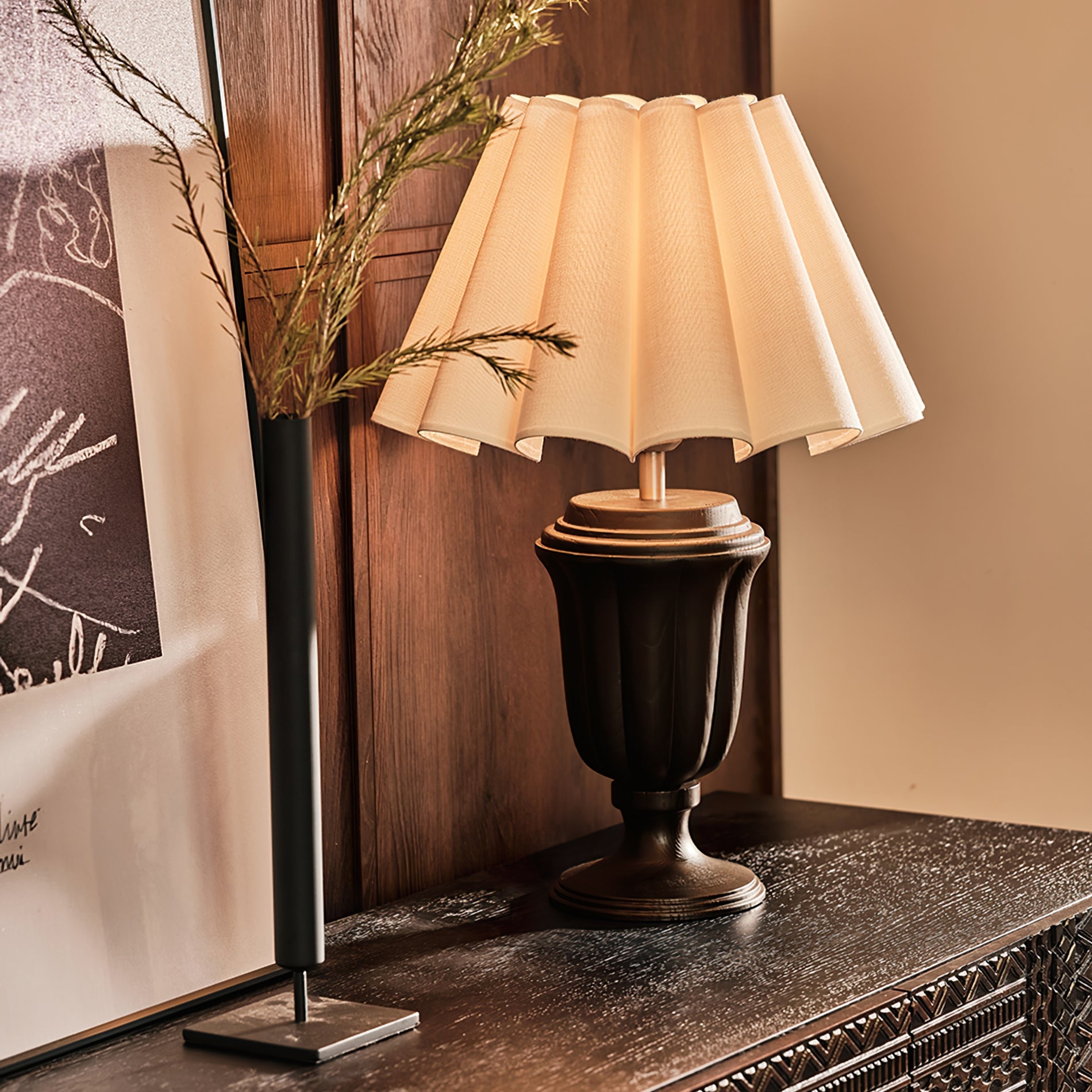 Langley Crest Illuminating Column Lamp