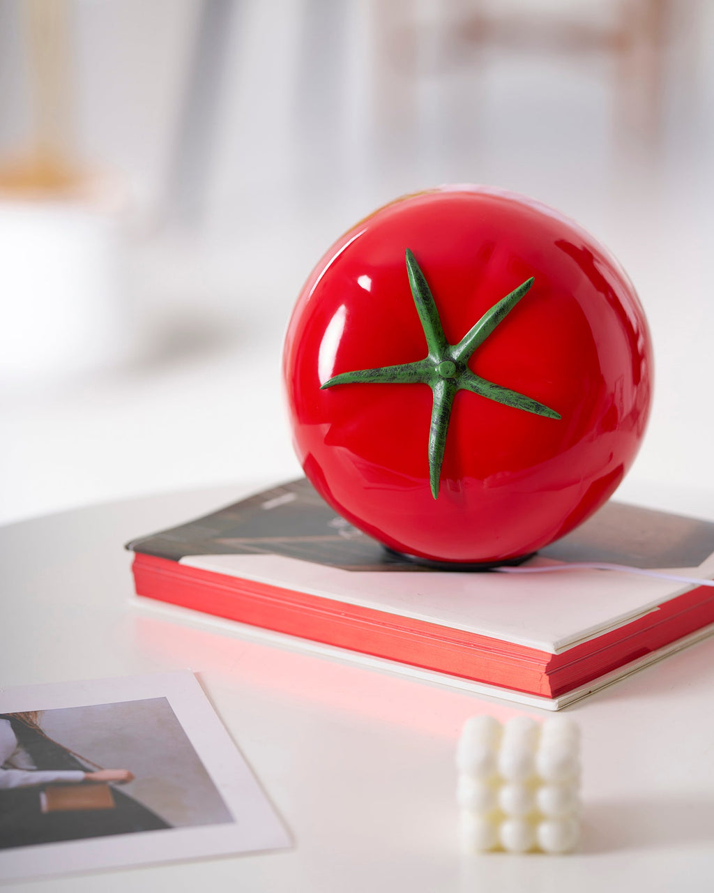 RAVENSCROFT TOMATO-RED GLASS LANTERN