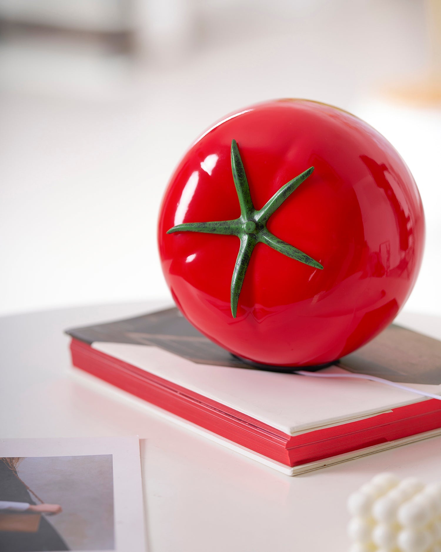RAVENSCROFT TOMATO-RED GLASS LANTERN