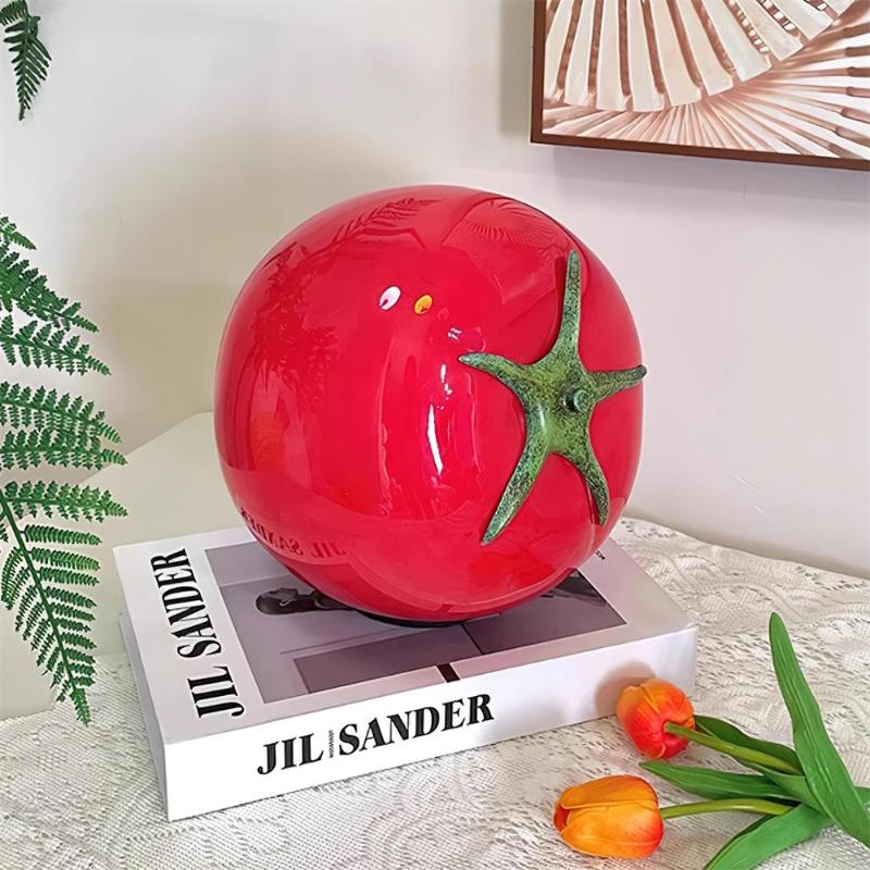 RAVENSCROFT TOMATO-RED GLASS LANTERN