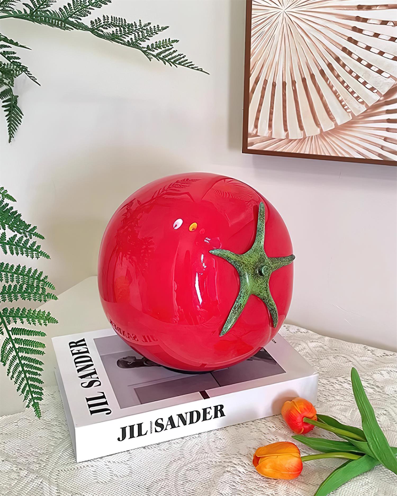 RAVENSCROFT TOMATO-RED GLASS LANTERN