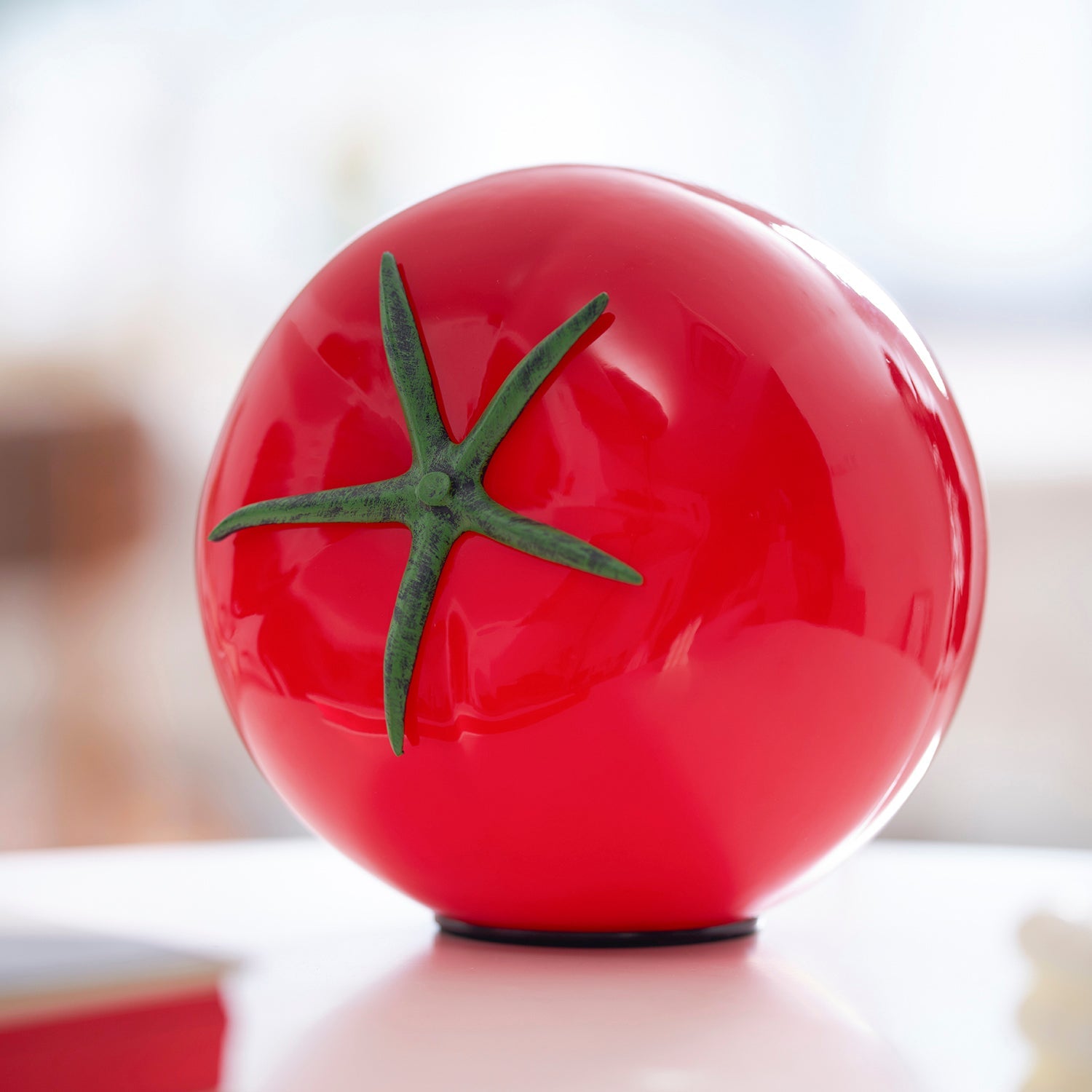 RAVENSCROFT TOMATO-RED GLASS LANTERN