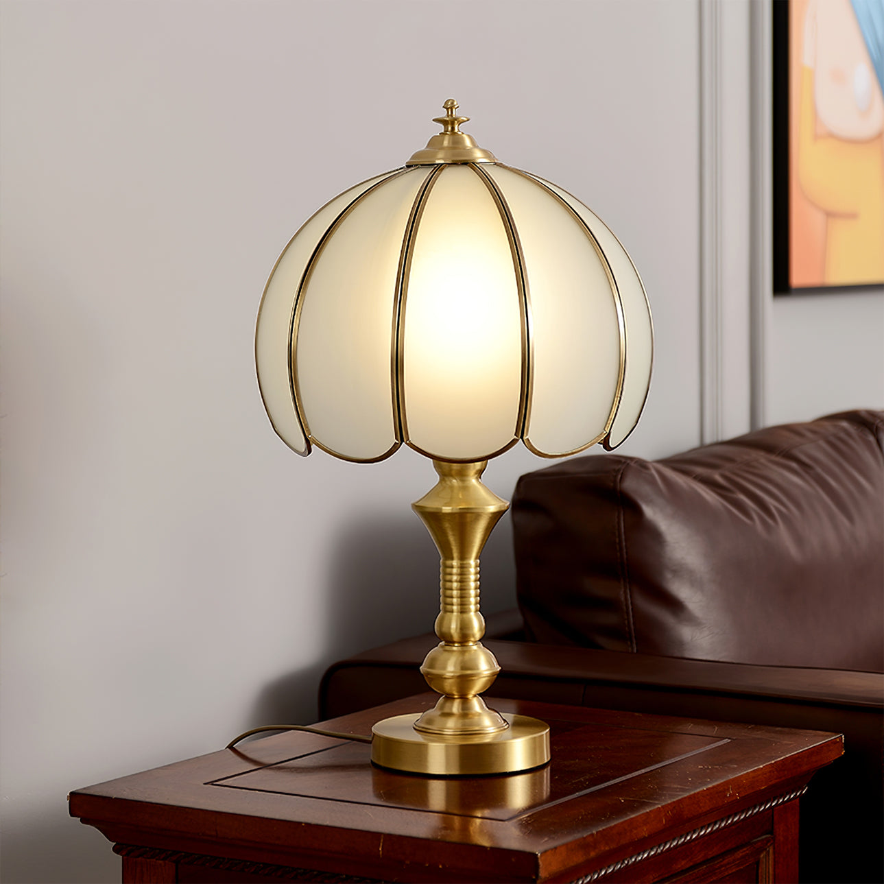 WINTHROP ANTIQUE BRASS ILLUMINATOR