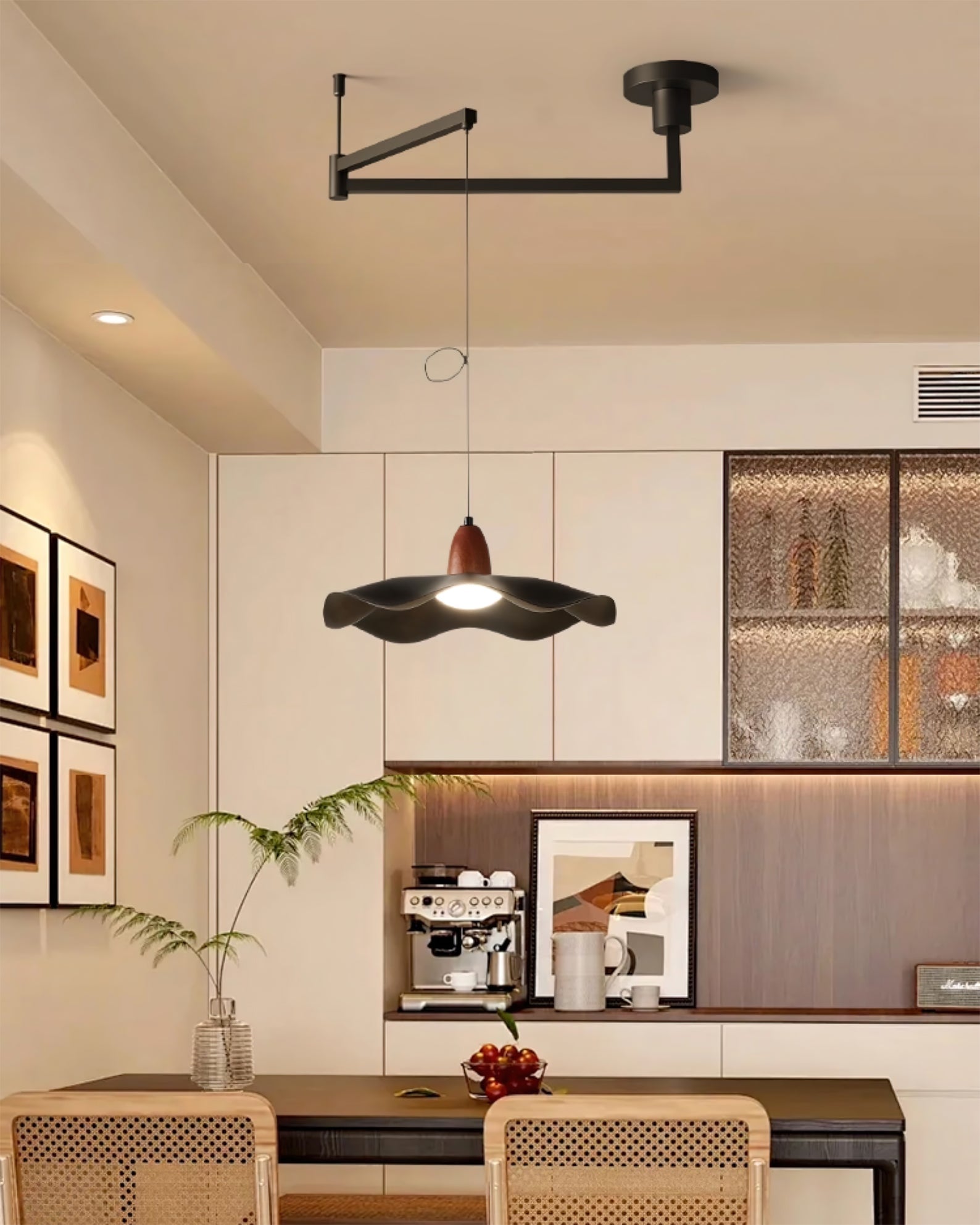 WINTHROP ADJUSTABLE SWINGING PENDANT LIGHT