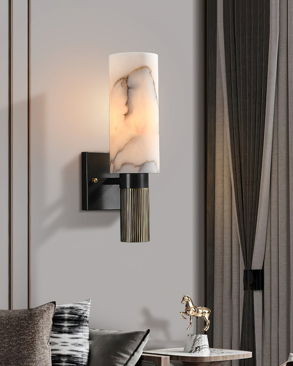 RAVENSCROFT IVORY ILLUMINATED WALL SCONCE