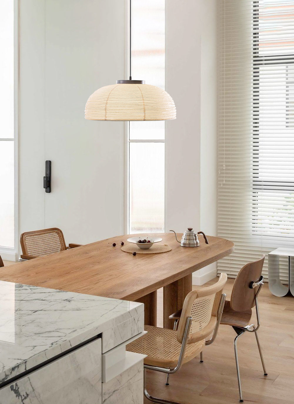 FENWICK FROSTED PAPER GLOBE LAMP