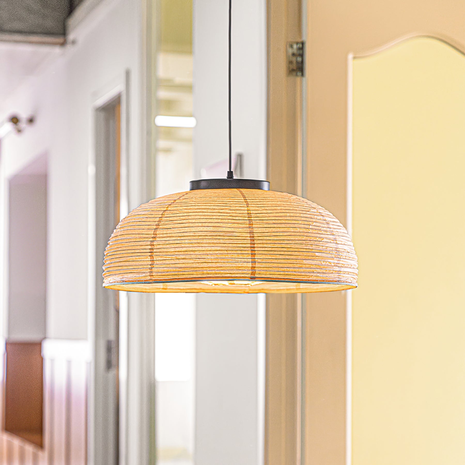 FENWICK FROSTED PAPER GLOBE LAMP