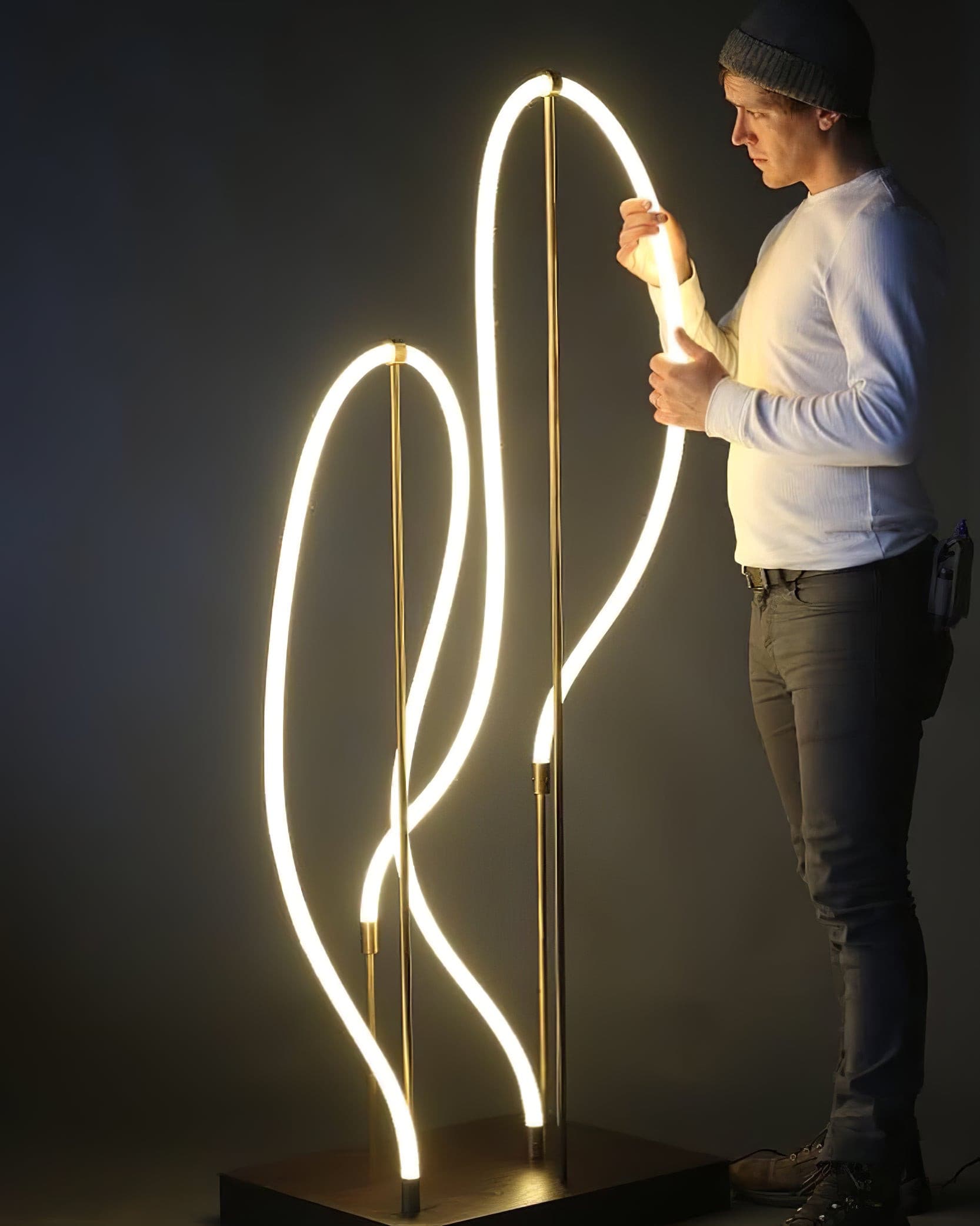 WINTHROP MODERN RIBBON LED HANGING LIGHT
