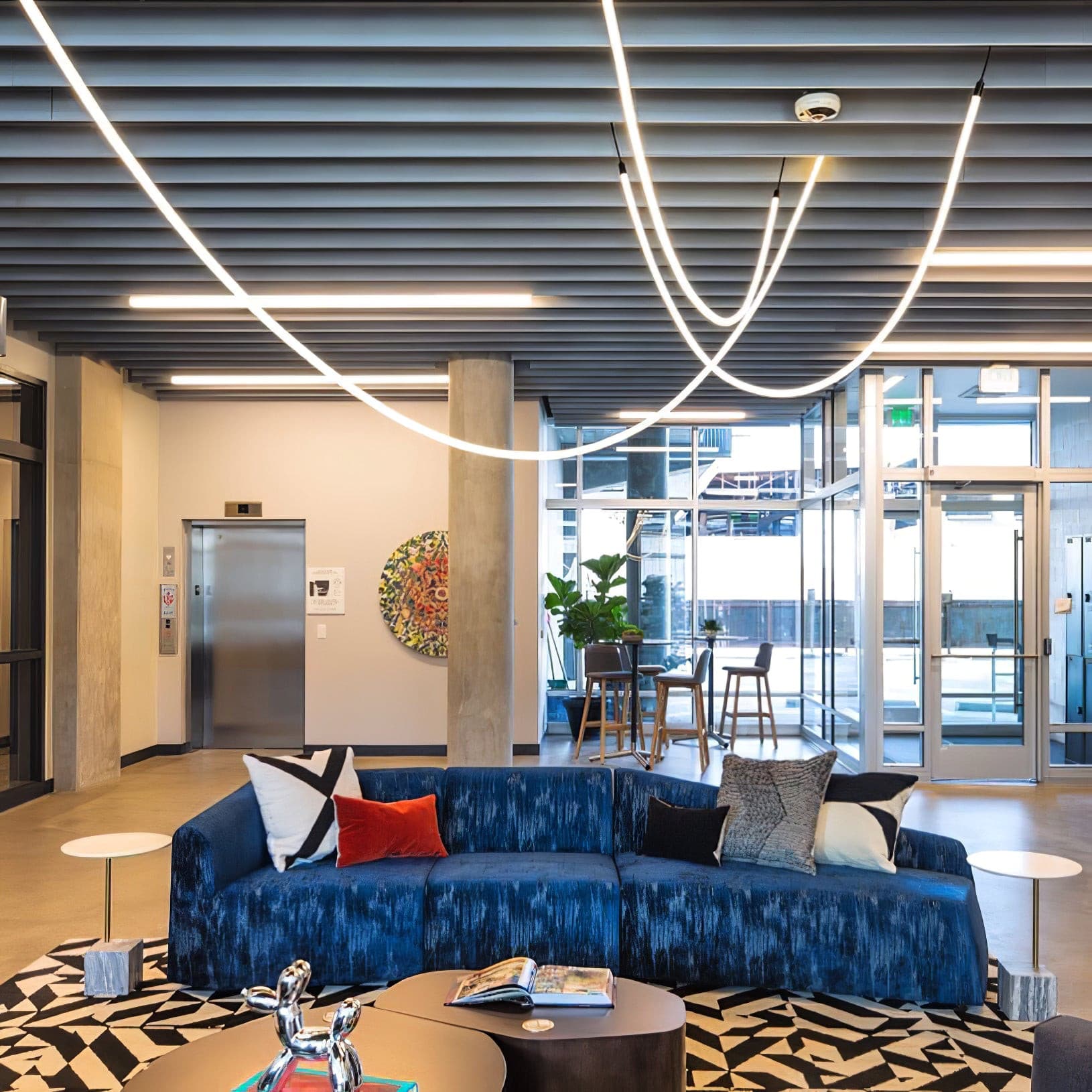 WINTHROP MODERN RIBBON LED HANGING LIGHT