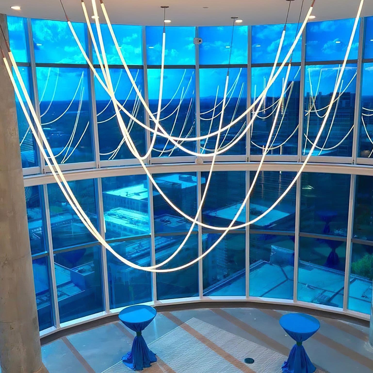 WINTHROP MODERN RIBBON LED HANGING LIGHT