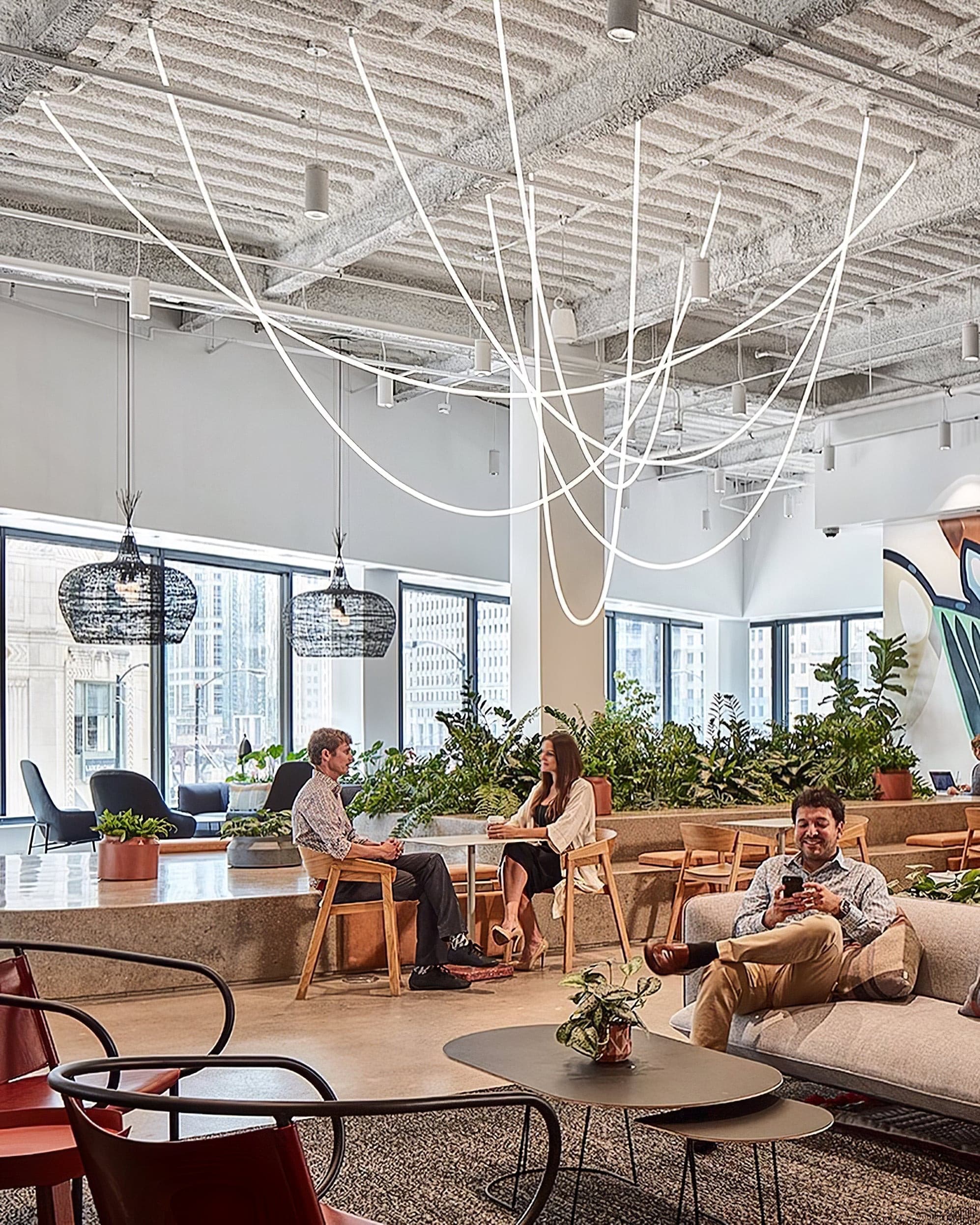 WINTHROP MODERN RIBBON LED HANGING LIGHT