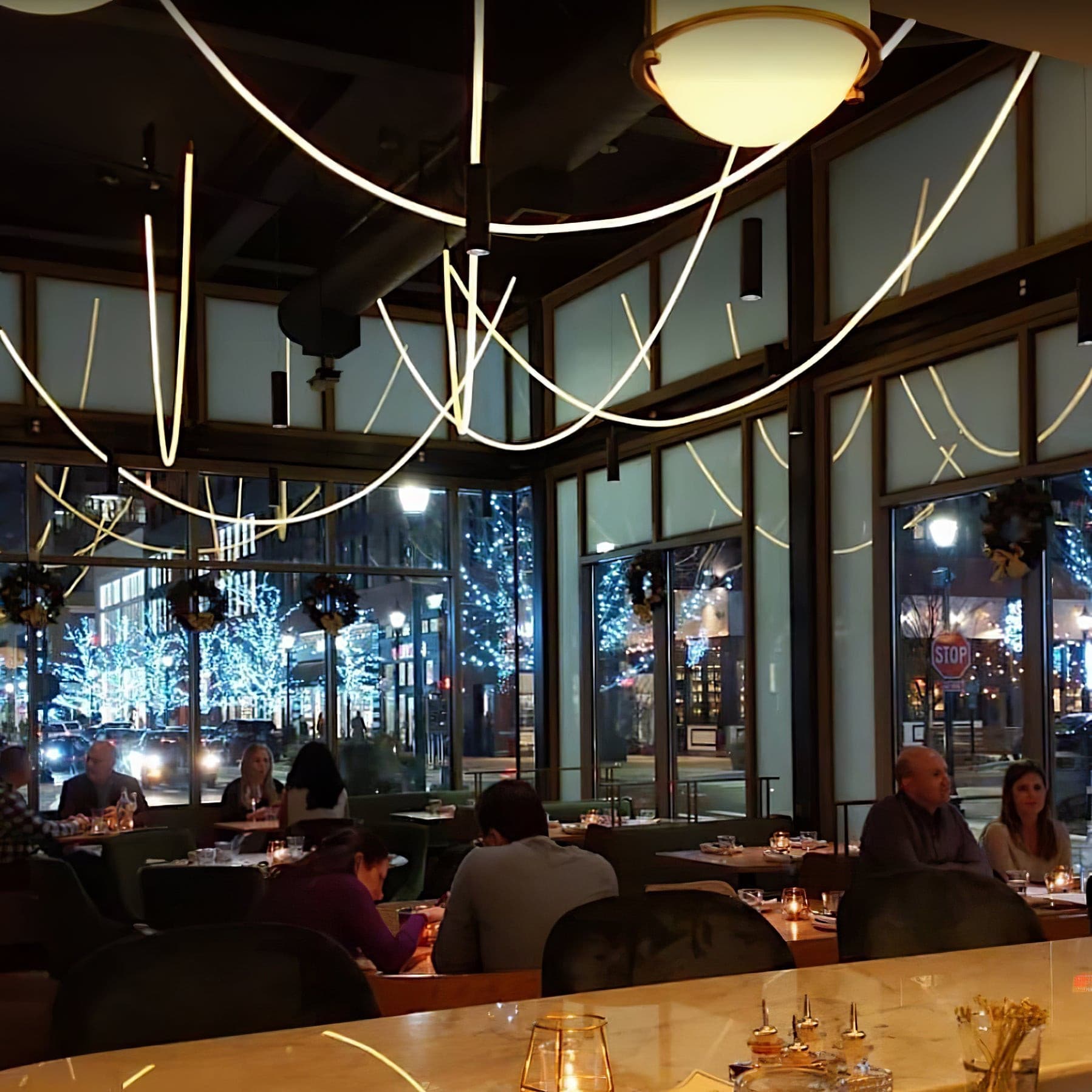 WINTHROP MODERN RIBBON LED HANGING LIGHT