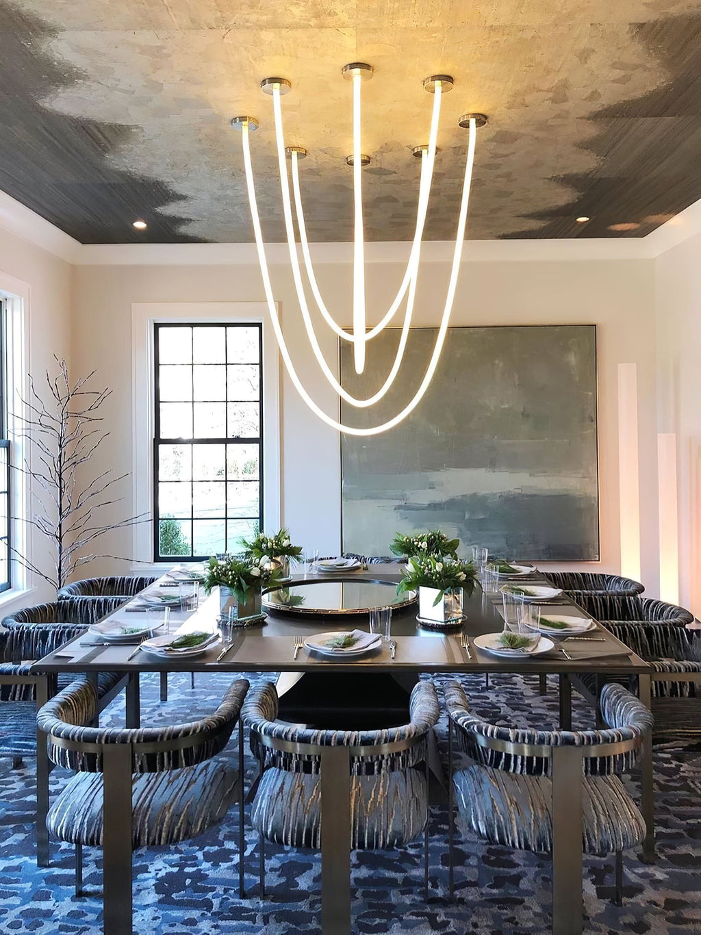 WINTHROP MODERN RIBBON LED HANGING LIGHT