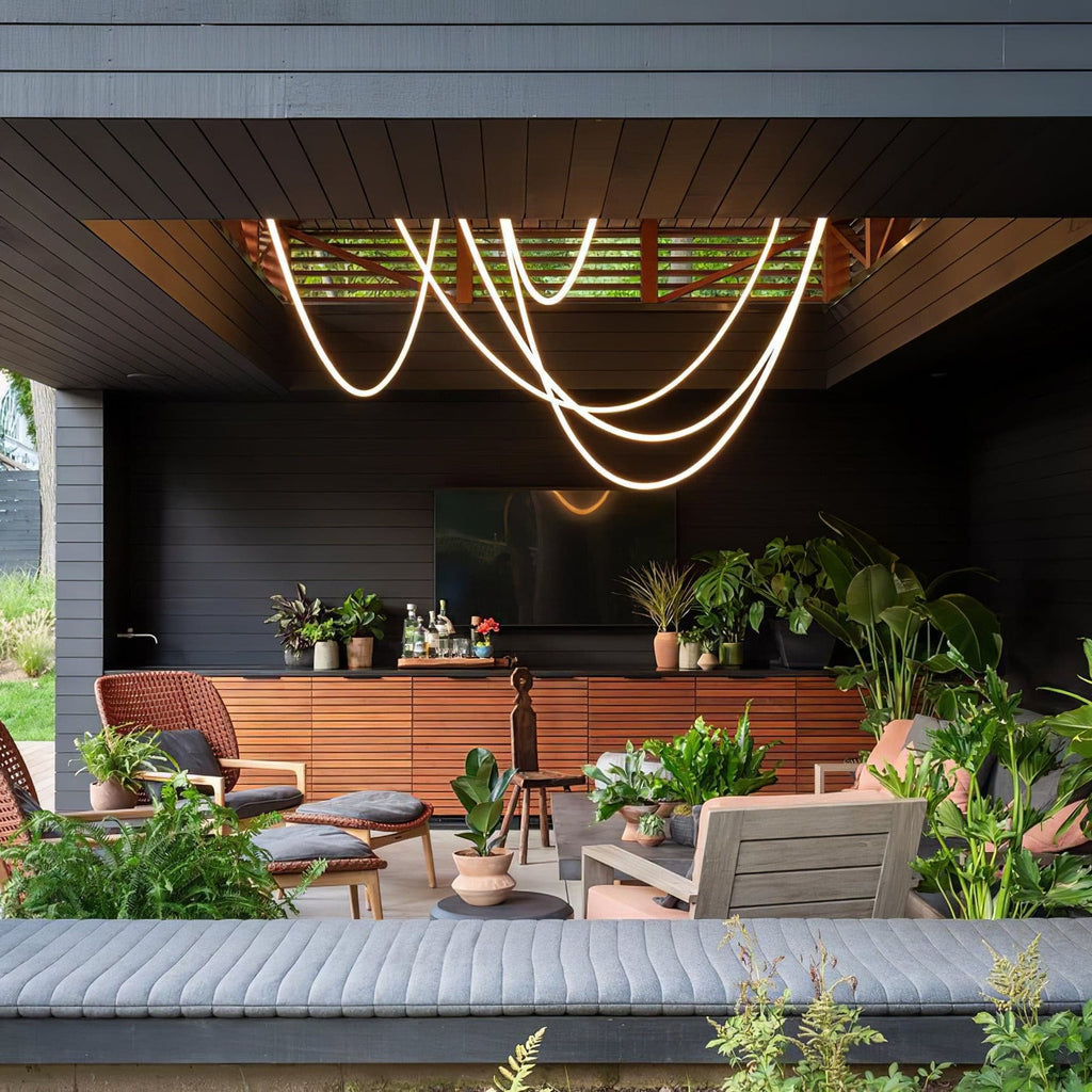 WINTHROP MODERN RIBBON LED HANGING LIGHT