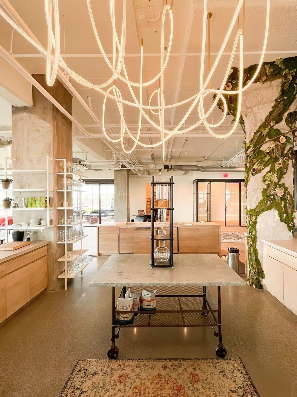 WINTHROP MODERN RIBBON LED HANGING LIGHT