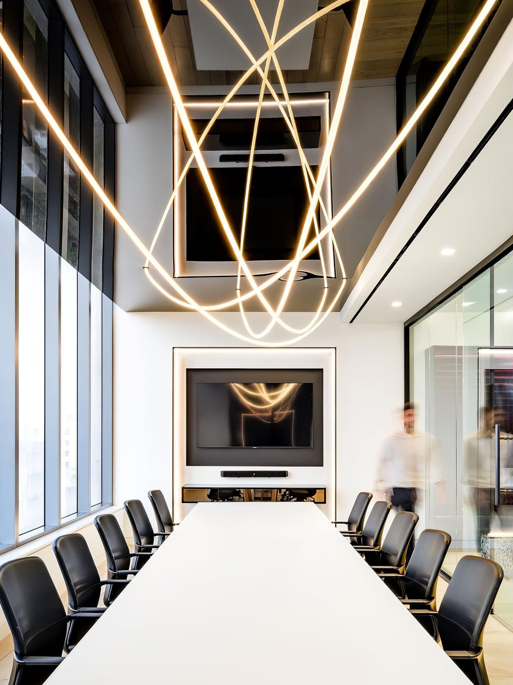 WINTHROP MODERN RIBBON LED HANGING LIGHT