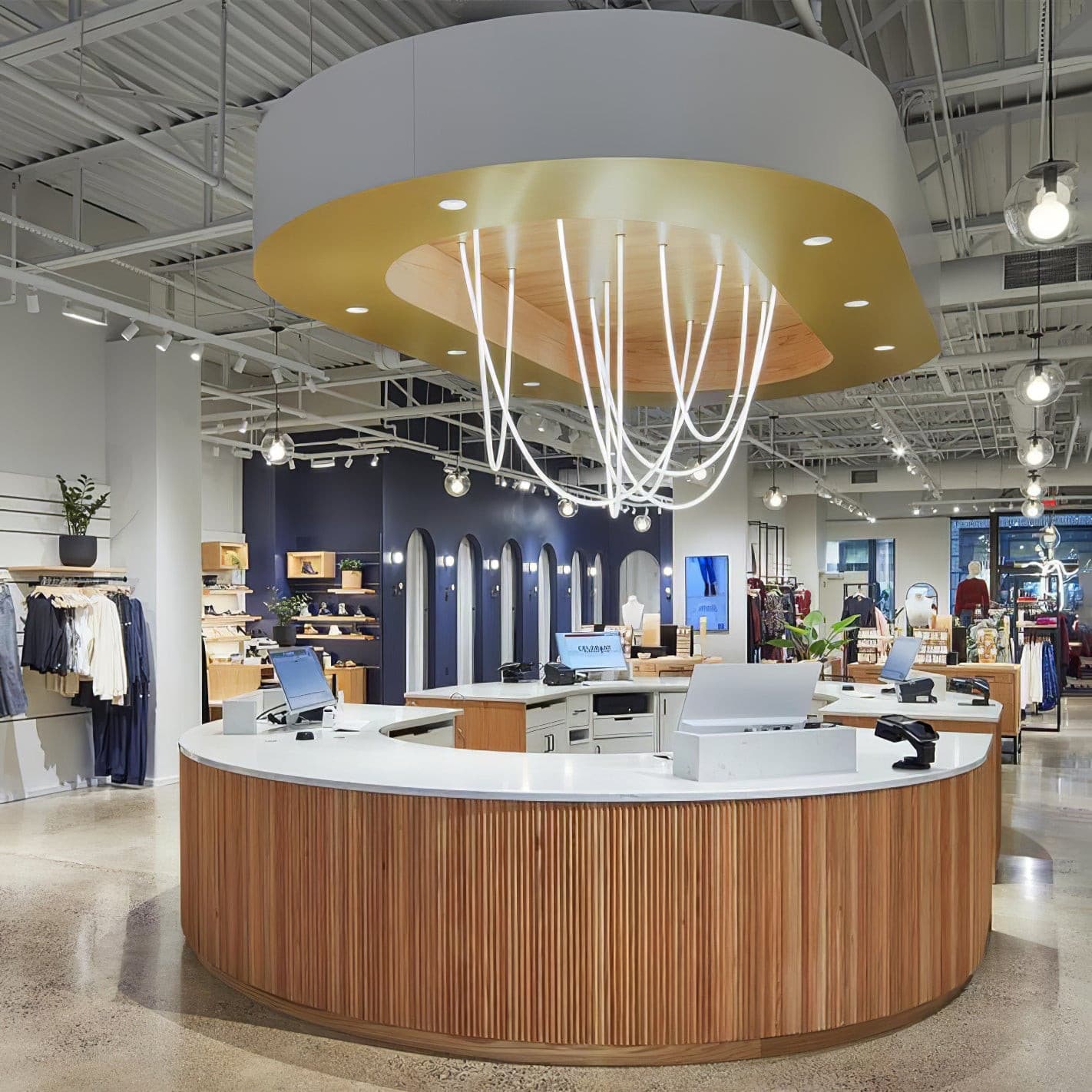 WINTHROP MODERN RIBBON LED HANGING LIGHT