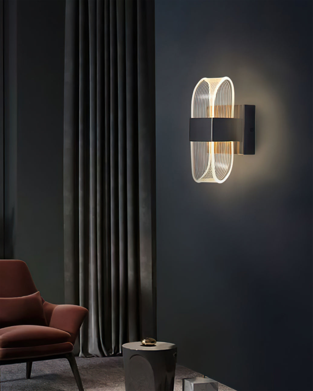 WINTERBOURNE CRYSTAL GLOW WALL SCONCE