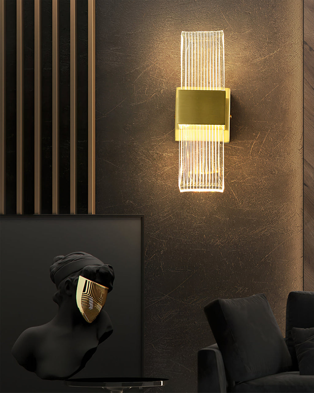 WINTERBOURNE CRYSTAL GLOW WALL SCONCE