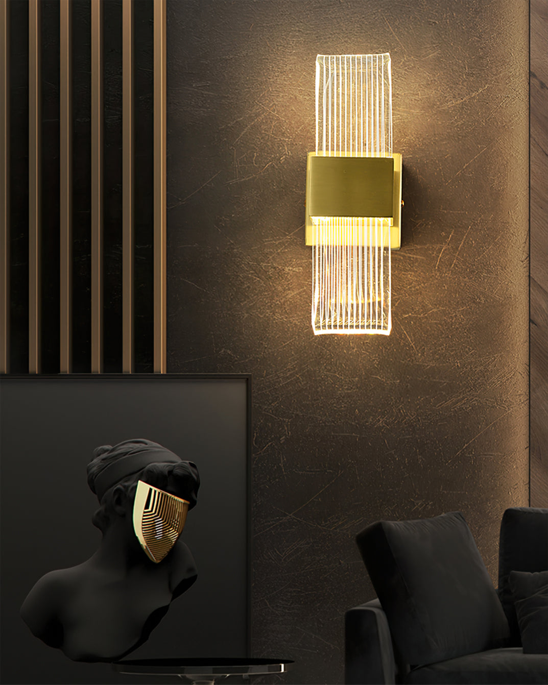 WINTERBOURNE CRYSTAL GLOW WALL SCONCE
