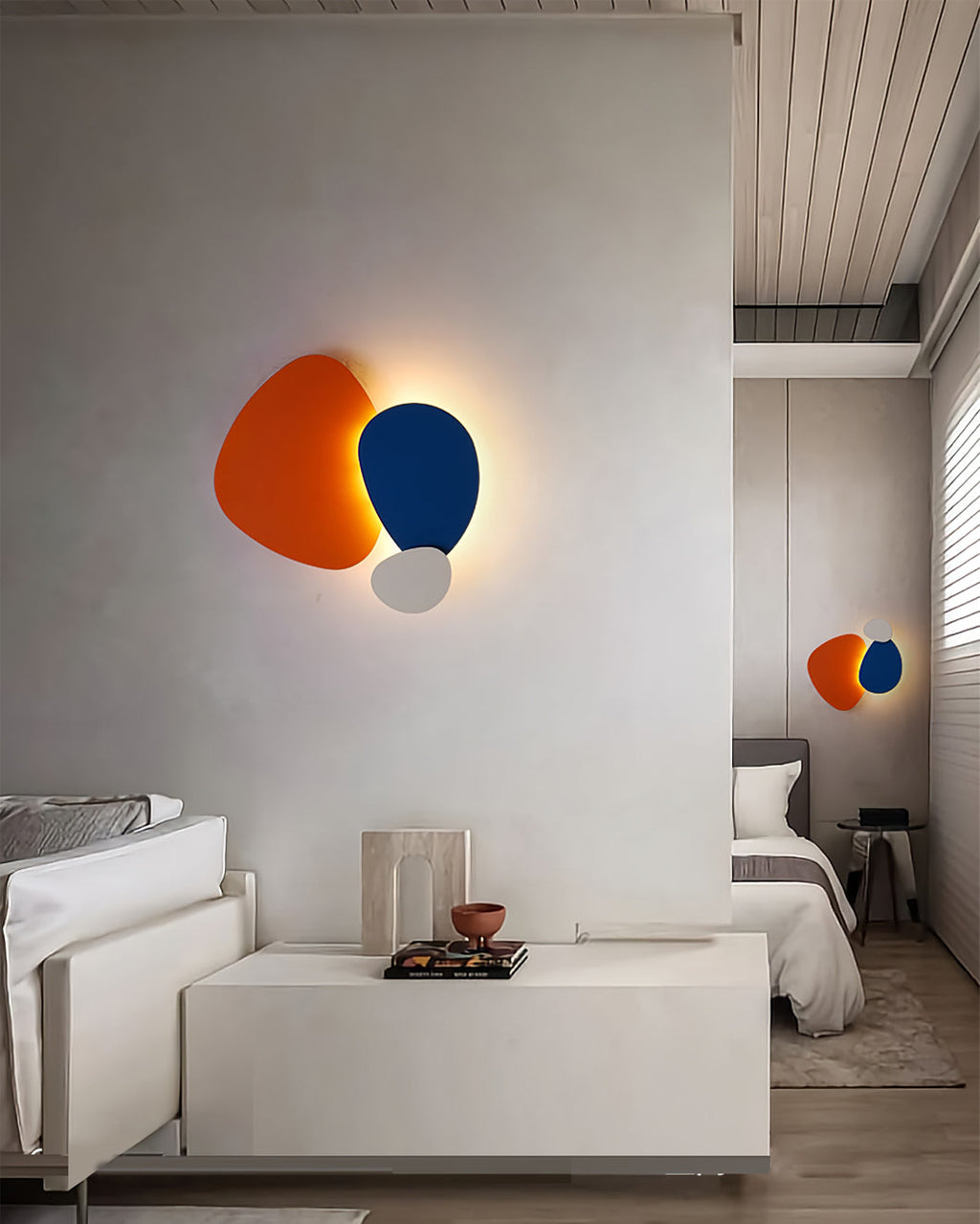 BEAUMONT TAPERED TRIPLE-ARM WALL LIGHT