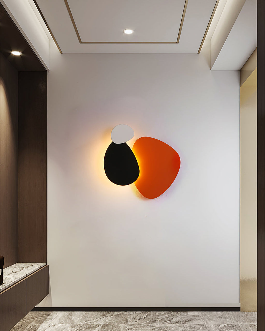 BEAUMONT TAPERED TRIPLE-ARM WALL LIGHT