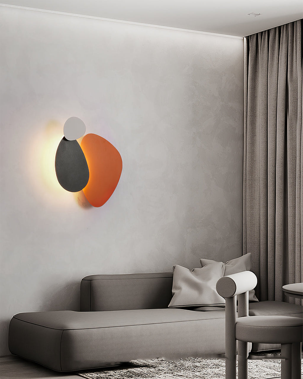 BEAUMONT TAPERED TRIPLE-ARM WALL LIGHT