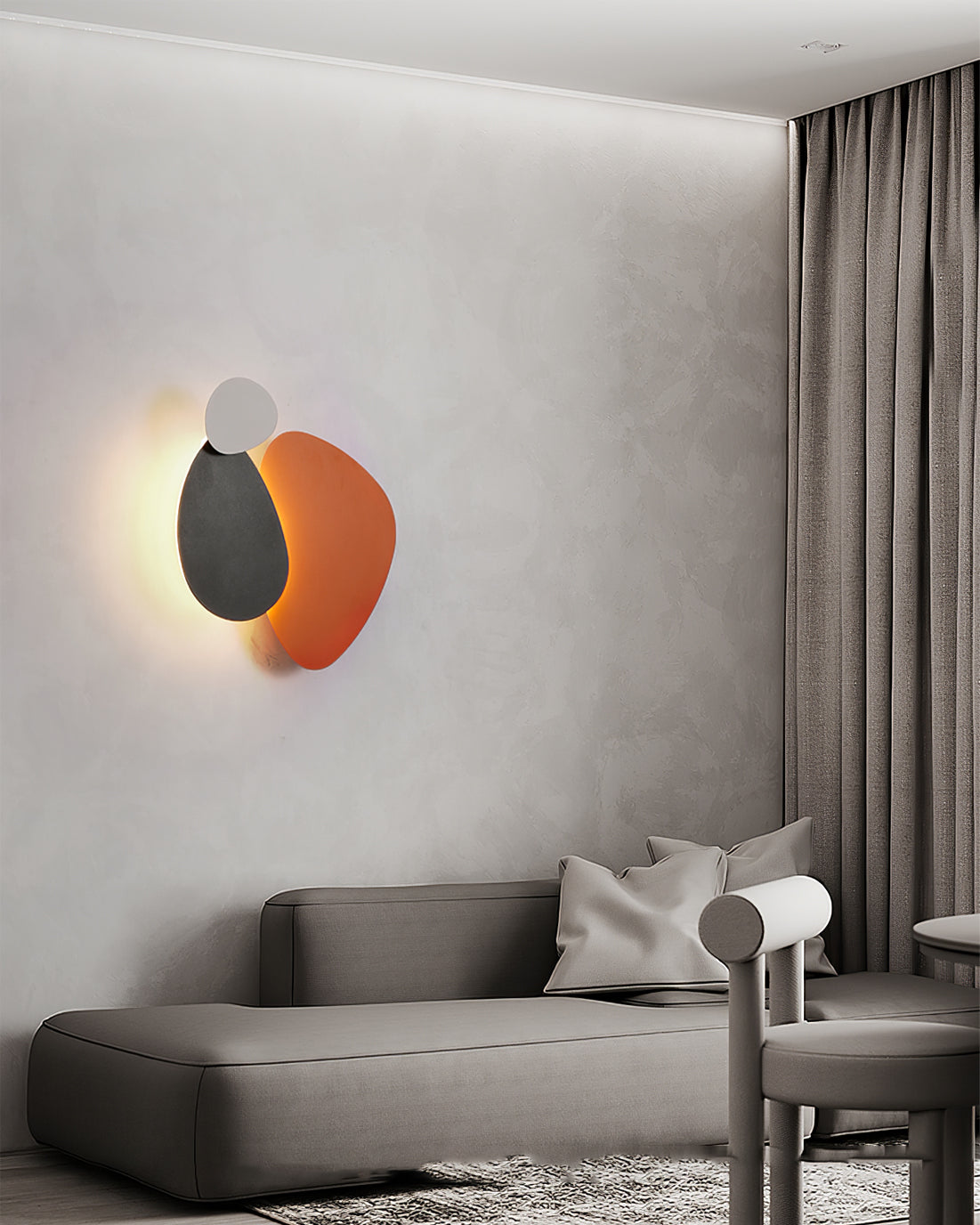 BEAUMONT TAPERED TRIPLE-ARM WALL LIGHT