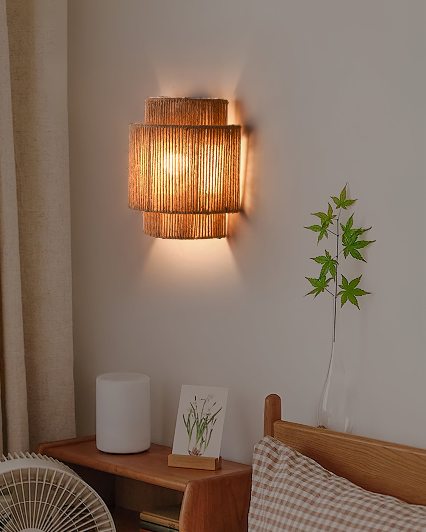 FENWICK ROPE-ACCENTED WALL SCONCE