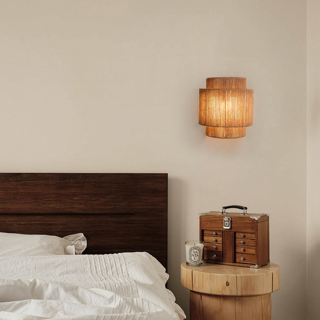 FENWICK ROPE-ACCENTED WALL SCONCE