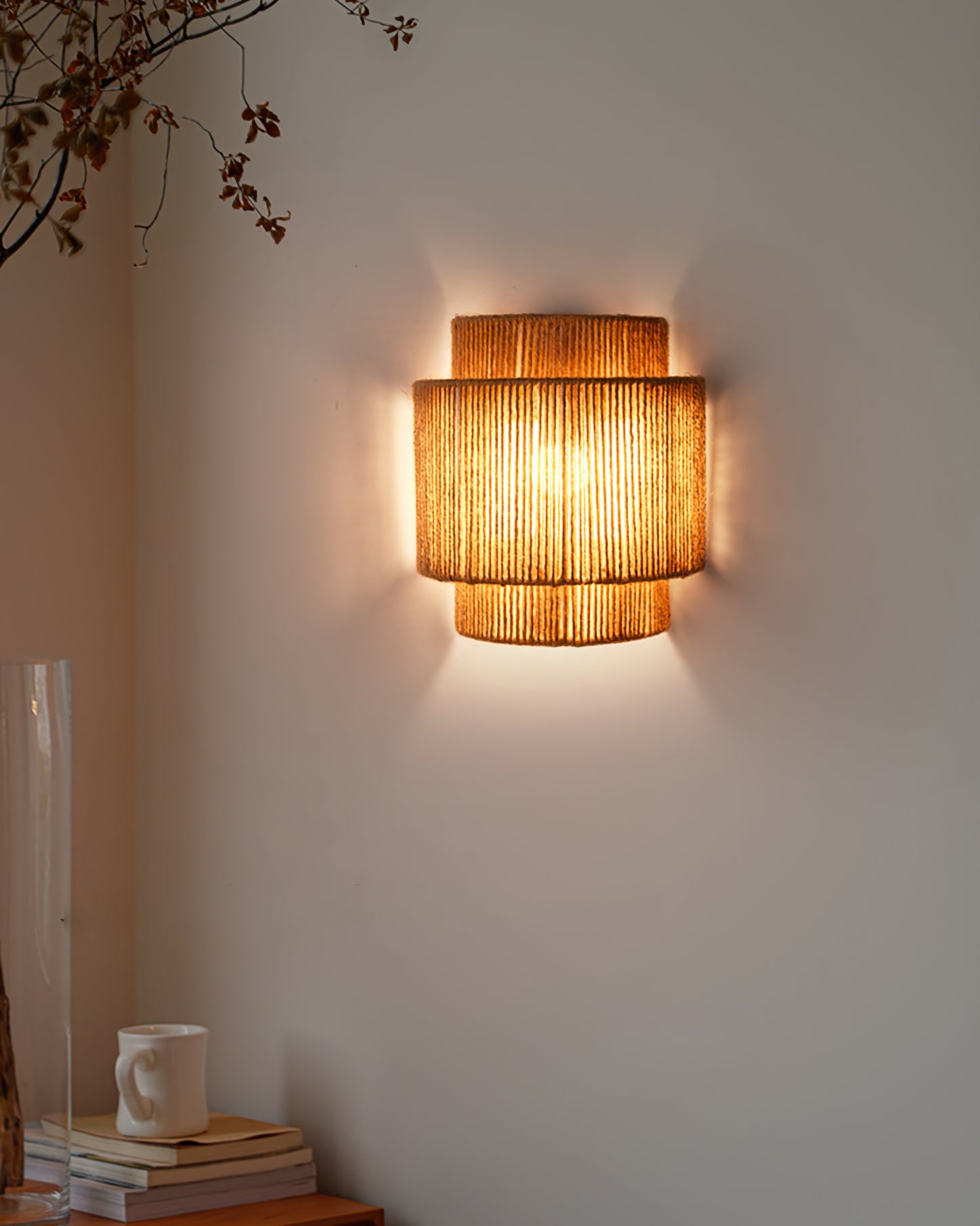 FENWICK ROPE-ACCENTED WALL SCONCE