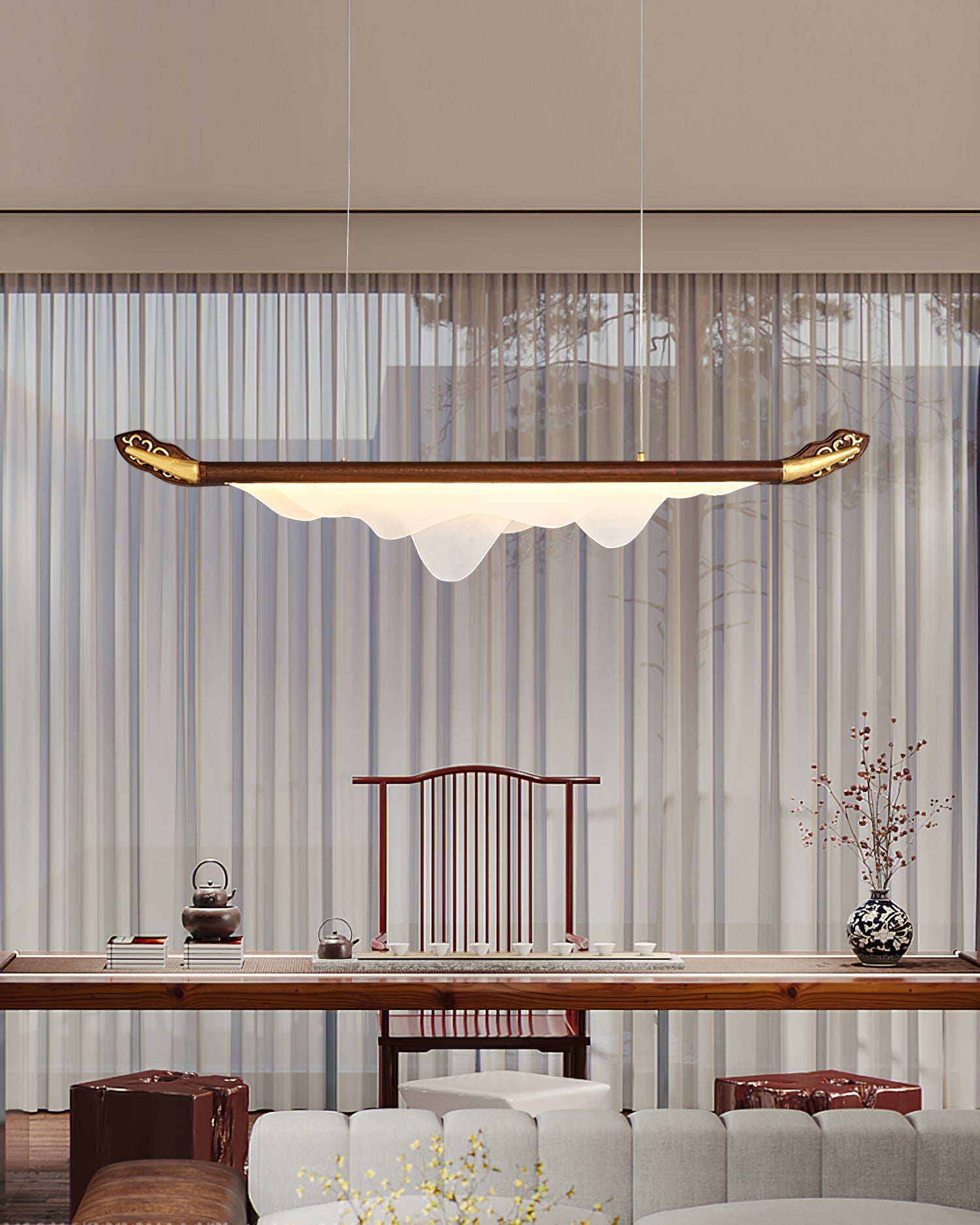 FENWICK CRYSTAL CROWN CHANDELIER