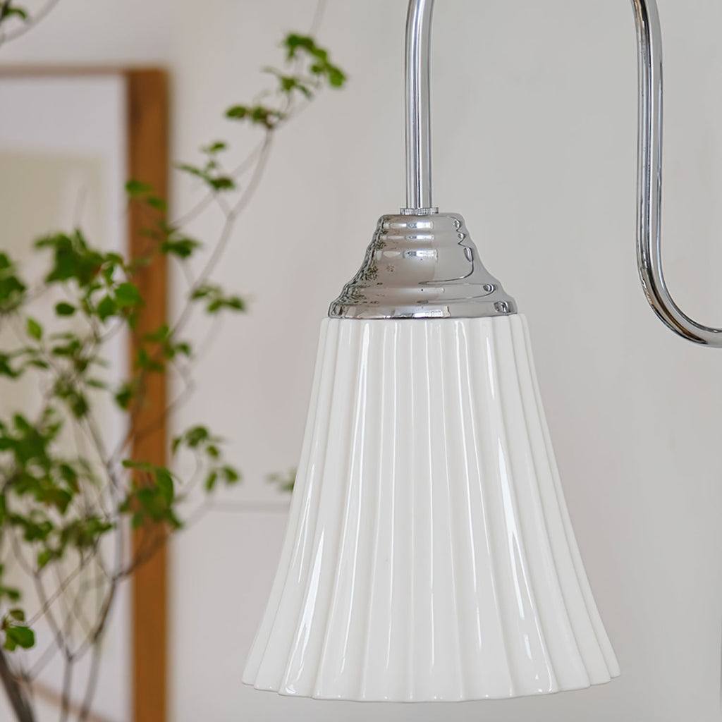 CHARLESTON HORN SHAPED CERAMIC SCONCE