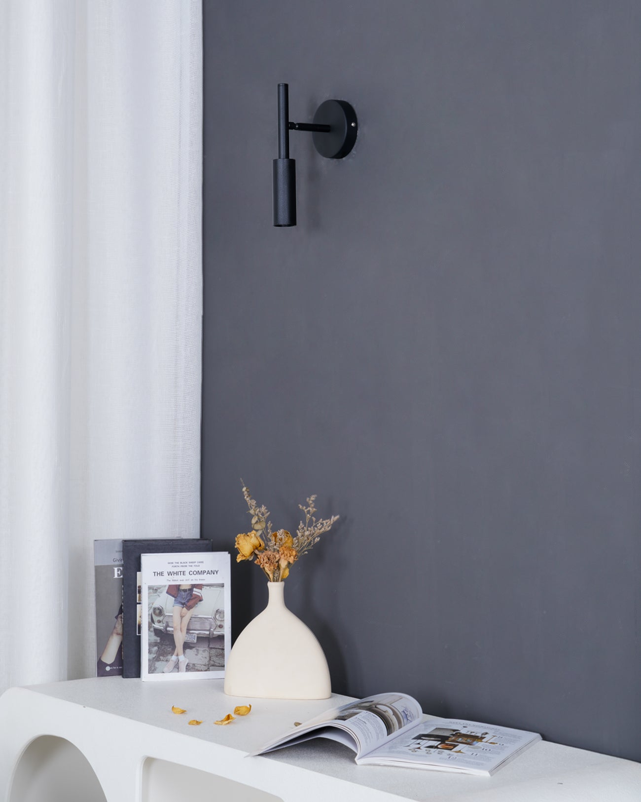 FENWICK RUSTIC BRASS WALL SCONCE