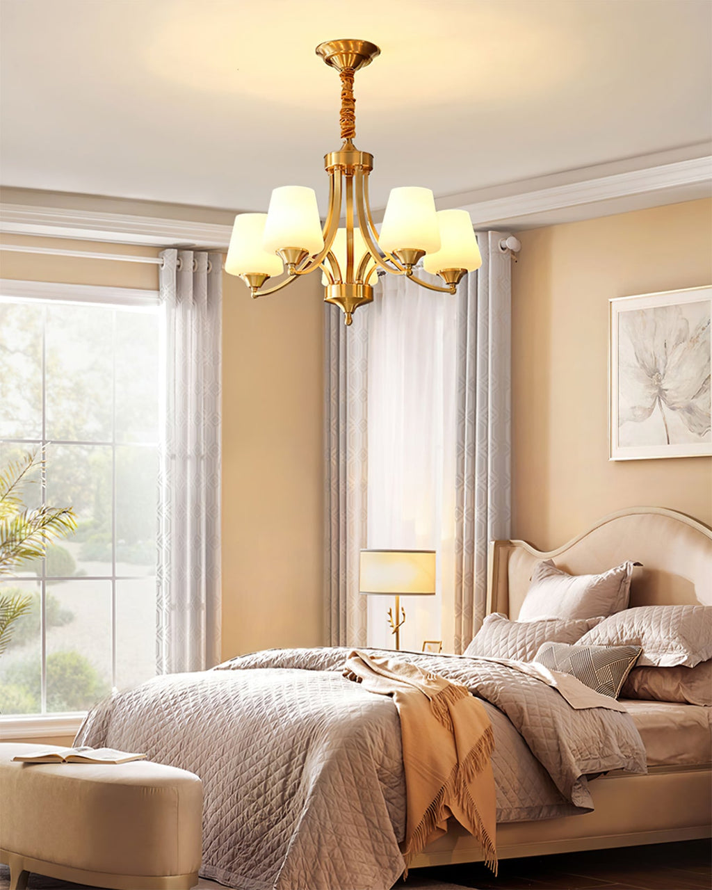 RAVENSHOE CRYSTAL DRAPED LIGHTING FIXTURE