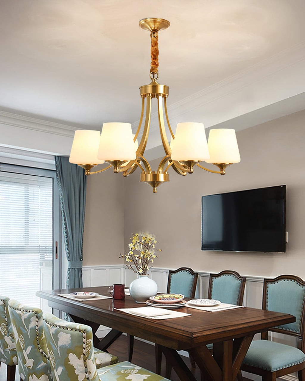 RAVENSHOE CRYSTAL DRAPED LIGHTING FIXTURE