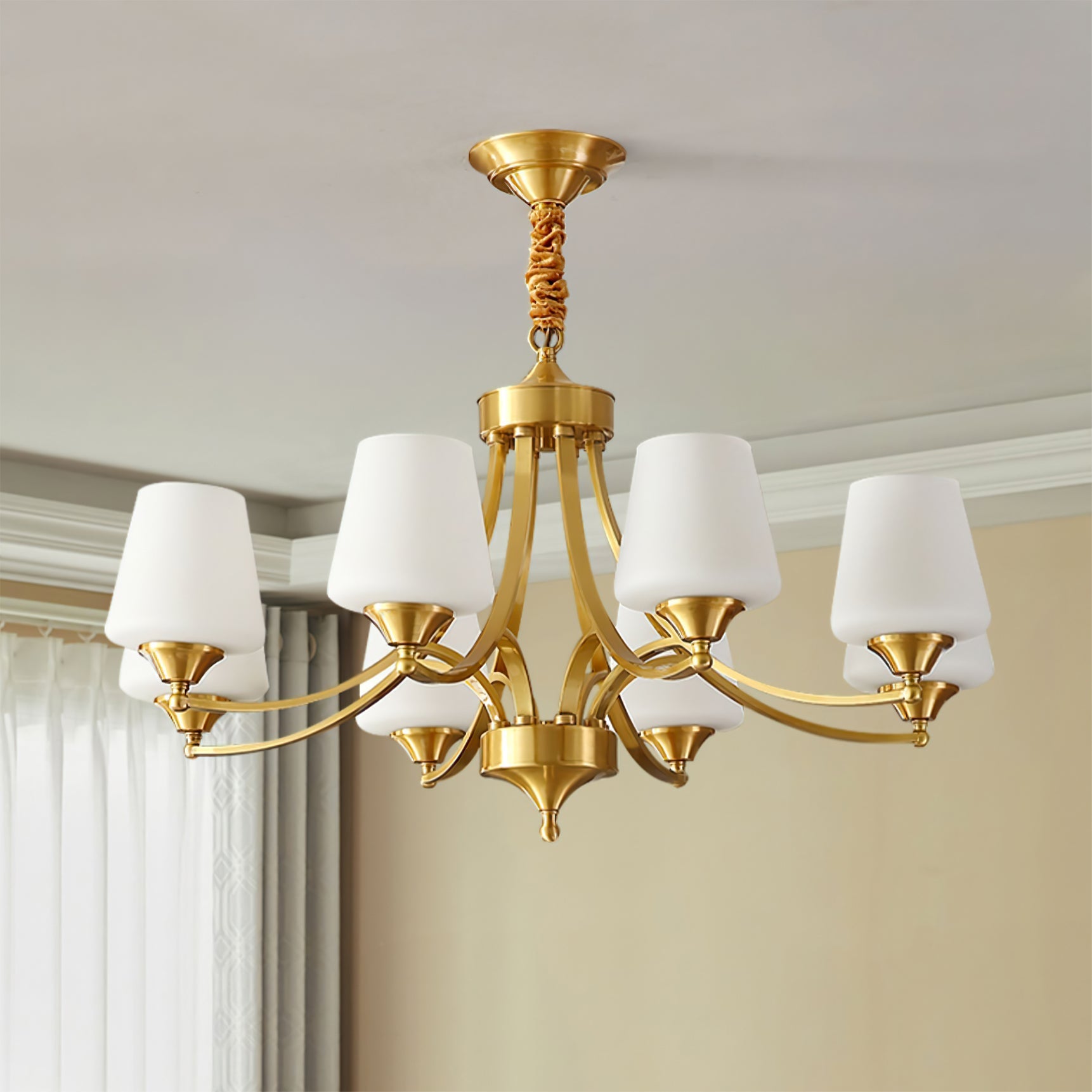 RAVENSHOE CRYSTAL DRAPED LIGHTING FIXTURE