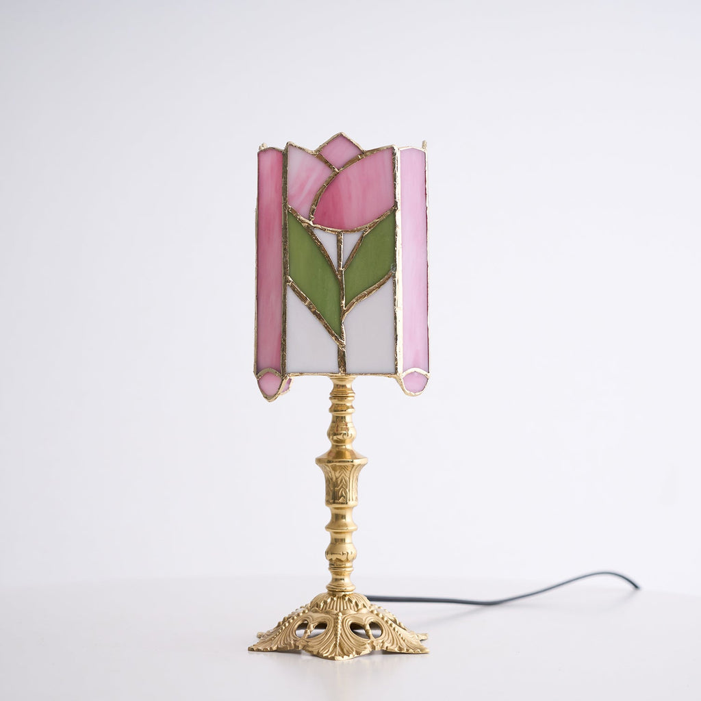 CHARLESTON BLOOMING GLASS TABLE LANTERN