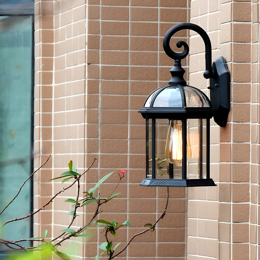 WINTHROP DOUBLE-GLASS VINTAGE WALL LANTERN