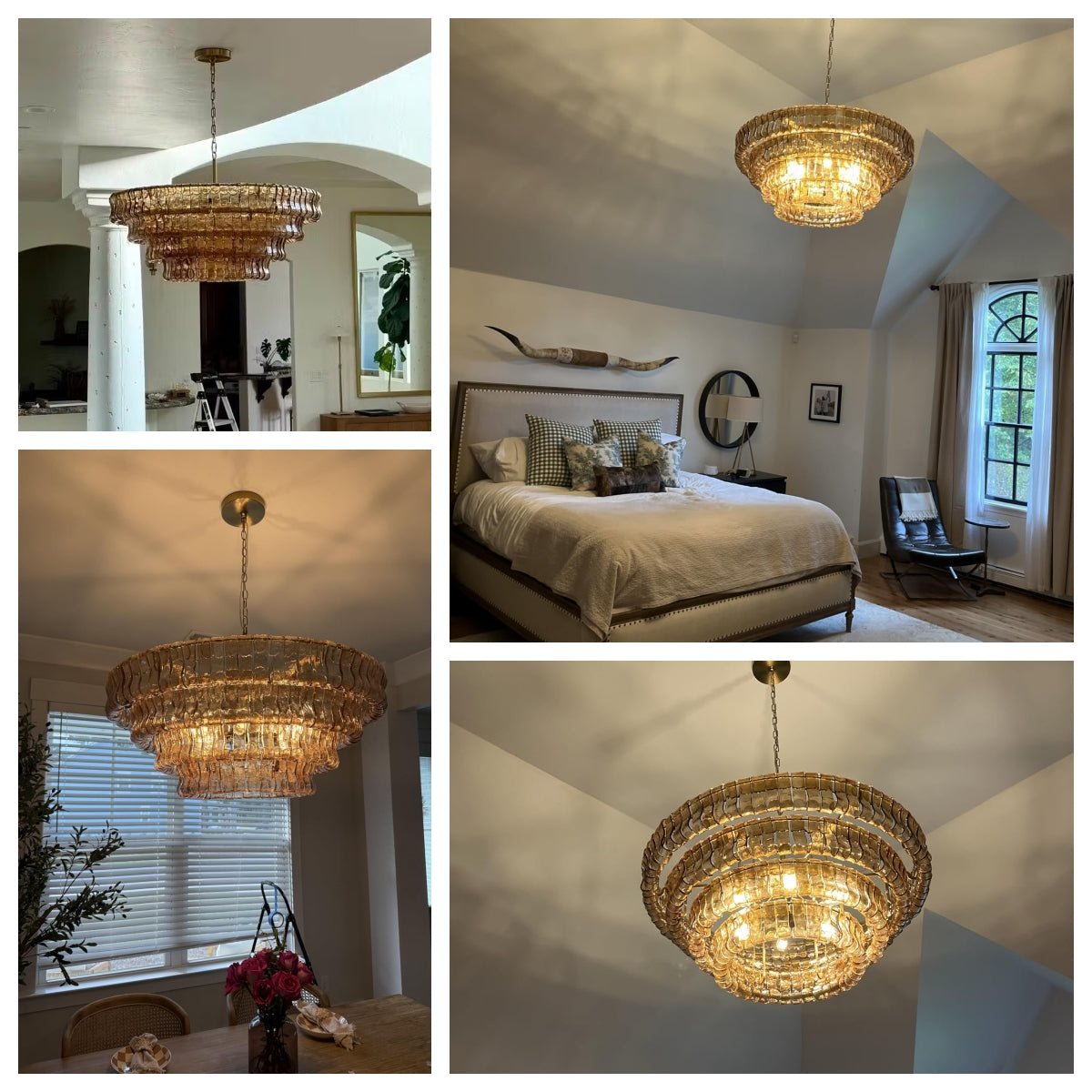VERONA SMOKE-LACED CIRCULAR LIGHTING FIXTURE
