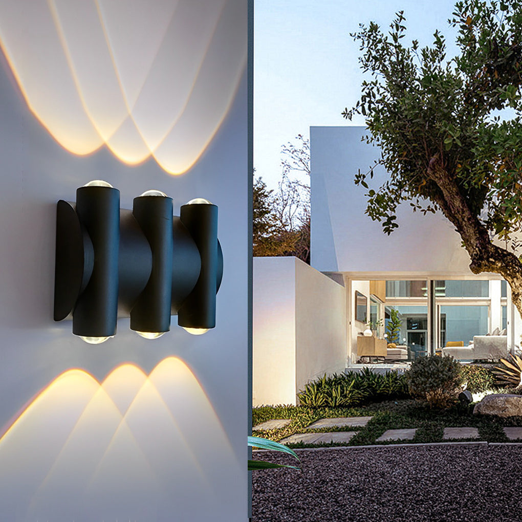 WINDSOR BLACK LED WALL WASHER WITH DUAL LIGHTING