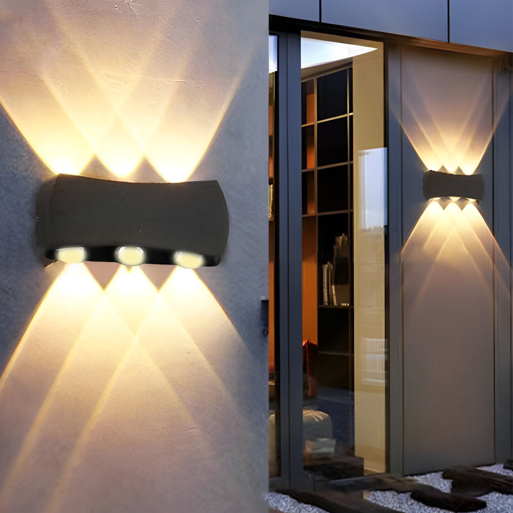 WINDSOR ALUMINUM DUAL-FACED LED OUTDOOR WALL LANTERN