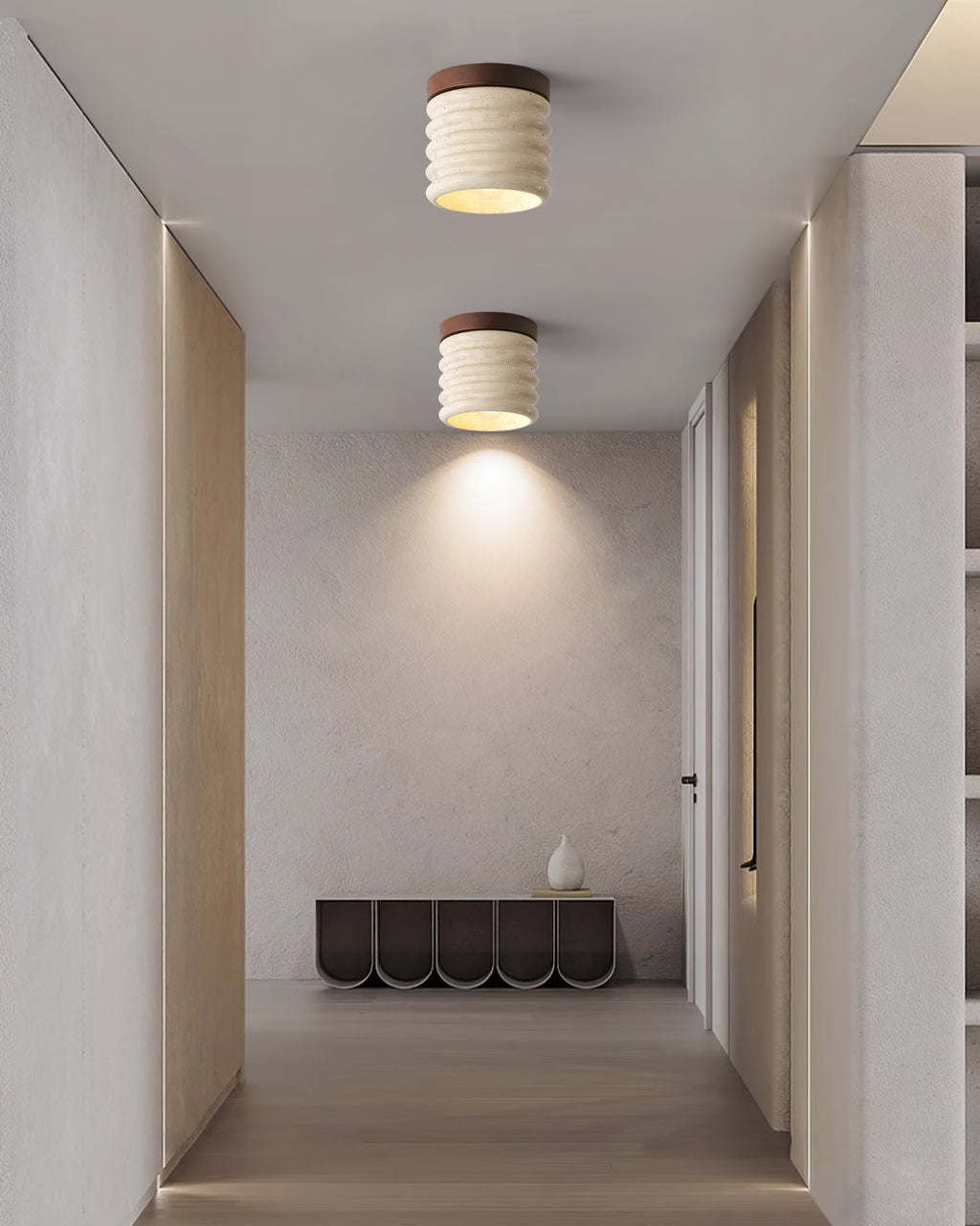 Winthrop Travertine Pendant Illumination